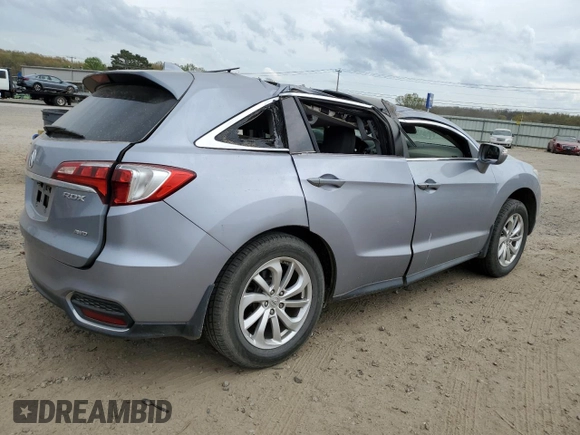 2016 Acura RDX Tech Pkg with VIN 5J8TB4H57GL010548, listed as a Copart auction lot 50379555 with 93,982 mi miles and Clean Title. Bid and sale history available at carsss.com. Image 3.