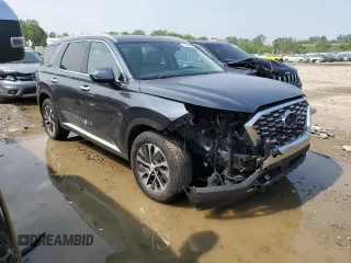 2020 Hyundai Palisade SEL with VIN KM8R2DHE0LU069644, listed as a Copart auction lot 59592405 with 78,198 mi miles and Salvage title. Bid and sale history available at DreamBid. Image 4.