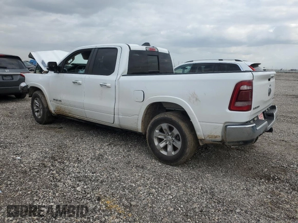 2021 Ram 1500 Laramie with VIN 1C6SRFDT9MN771658, listed as a Copart auction lot 51333035 with 86,062 mi miles and Salvage Title. Bid and sale history available at carsss.com. Image 2.