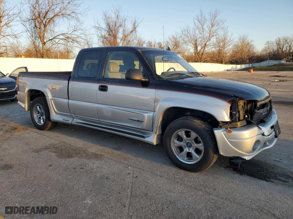 2006 GMC Sierra 1500 SLE1 with VIN 1GTEK19Z66Z217693, listed as a Copart auction lot 85314754 with 332,976 mi miles and Salvage Title. Bid and sale history available at carsss.com. Image 4.