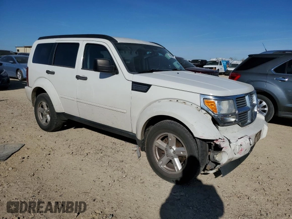 2007 Dodge Nitro SLT with VIN 1D8GT58K87W724066, listed as a Copart auction lot 84643584 with 187,364 mi miles and Salvage Title. Bid and sale history available at DreamBid. Image 4.