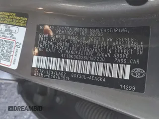 2006 Toyota Avalon XL with VIN 4T1BK36B26U167230, listed as a IAAI auction lot 41063606 with 198,694 mi miles. Bid and sale history available at carsss.com. Image 9.