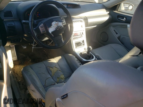 2005 Infiniti G35 Coupe with VIN JNKCV54E15M427056, listed as a Copart auction lot 77096764 with 0 mi miles and Salvage Title. Bid and sale history available at carsss.com. Image 8.