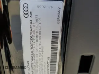 2019 Audi A7 Prestige with VIN WAUV2AF29KN037341, listed as a Copart auction lot 63105854 with 28,745 mi miles and Salvage Title. Bid and sale history available at carsss.com. Image 12.