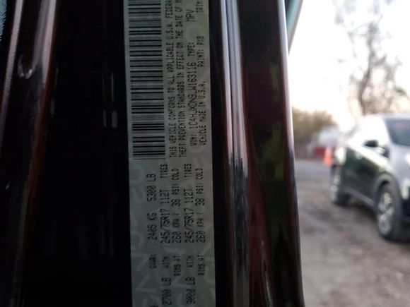 2020 Jeep Wrangler Unlimited Sport with VIN 1C4HJXDN9LW163116, listed as a Copart auction lot 82769764 with 75,092 mi miles and Salvage title. Bid and sale history available at DreamBid. Image 13.
