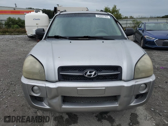 2007 Hyundai Tucson GLS with VIN KM8JM12B07U615613, listed as a Copart auction lot 73453164 with 245,162 mi miles and Salvage Title. Bid and sale history available at carsss.com. Image 5.