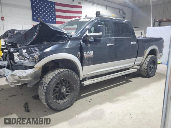 2013 Ram 2500 Laramie with VIN 3C6UR5FL9DG538565, listed as a Copart auction lot 47605065 with 246,071 mi miles and Salvage title. Bid and sale history available at DreamBid. Image 1.