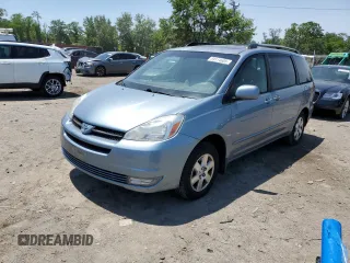 2004 Toyota Sienna XLE z VIN 5TDZA22C04S005161, wystawiony jako Copart lot #59114605 z przebiegiem 193 154 mil mil oraz Szkoda całkowita • Salvage title. Historia ofert i sprzedaży dostępna na DreamBid. Obrazek 1.