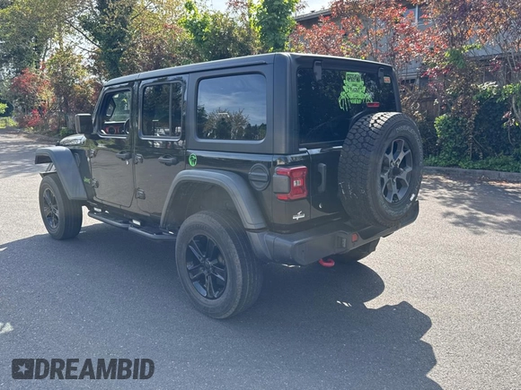 2020 Jeep Wrangler Unlimited Rubicon with VIN 1C4HJXFGXLW234368, listed as a Copart auction lot 54793055 with 56,852 mi miles and Salvage Title. Bid and sale history available at carsss.com. Image 3.