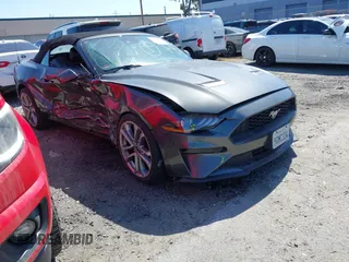 2020 Ford Mustang EcoBoost with VIN 1FATP8UH4L5130500, listed as a IAAI auction lot 41841789 with 1 mi miles. Bid and sale history available at carsss.com. Image 1.