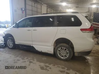 2013 Toyota Sienna XLE AAS with VIN 5TDYK3DC9DS388996, listed as a Copart auction lot 51067235 with 83,333 mi miles and Salvage Title. Bid and sale history available at carsss.com. Image 2.