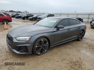 2023 Audi S5 Sportback Premium Plus z VIN WAUB4CF51PA005629, wystawiony jako Copart lot #60486144 z przebiegiem Nie podano mil oraz Szkoda całkowita • Salvage title. Historia ofert i sprzedaży dostępna na DreamBid. Obrazek 1.