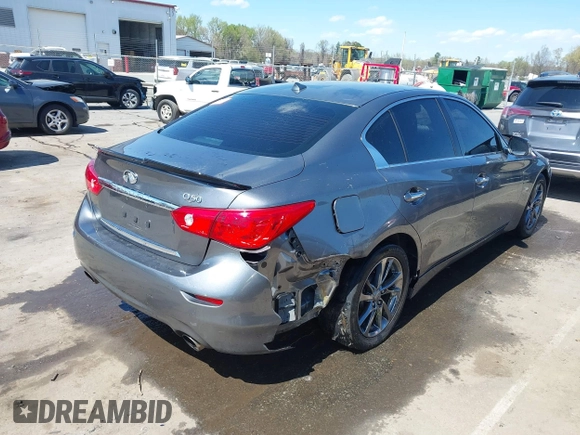 2017 Infiniti Q50 Signature Edition with VIN JN1EV7AP9HM739788, listed as a IAAI auction lot 41892367 with 73,724 mi miles and . Bid and sale history available at DreamBid. Image 4.