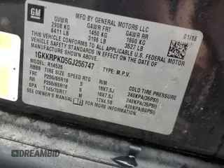 2016 GMC Acadia SLE with VIN 1GKKRPKD5GJ256747, listed as a Copart auction lot 81632804 with 140,611 mi miles and Salvage Title. Bid and sale history available at carsss.com. Image 13.