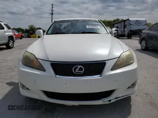 2006 Lexus IS 250 with VIN JTHBK262865016822, listed as a Copart auction lot 53750395 with 207,438 mi miles and Salvage Title. Bid and sale history available at DreamBid. Image 5.