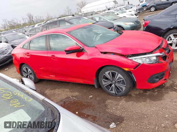 2017 Honda Civic Sedan EX-L with VIN 2HGFC1F77HH641750, listed as a IAAI auction lot 42029918 with 75,924 mi miles. Bid and sale history available at carsss.com. Image 14.