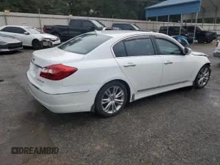 2012 Hyundai Genesis 5.0L with VIN KMHGC4DH4CU189533, listed as a Copart auction lot 80020614 with 206,657 mi miles and Salvage Title. Bid and sale history available at carsss.com. Image 3.