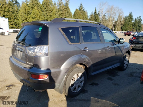 2012 Mitsubishi Outlander ES with VIN JA4AS2AW7CU017544, listed as a Copart auction lot 42991815 with 211,446 mi miles and Salvage Title. Bid and sale history available at carsss.com. Image 3.