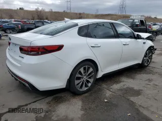 2016 Kia Optima SX Turbo with VIN 5XXGW4L23GG048523, listed as a Copart auction lot 47489175 with 91,922 mi miles and Salvage Title. Bid and sale history available at carsss.com. Image 3.