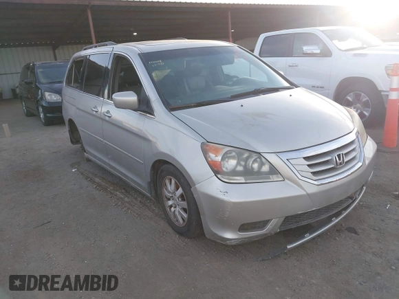 2008 Honda Odyssey EX-L with VIN 5FNRL38798B034369, listed as a IAAI auction lot 38057684 with 1 mi miles. Bid and sale history available at carsss.com. Image 1.