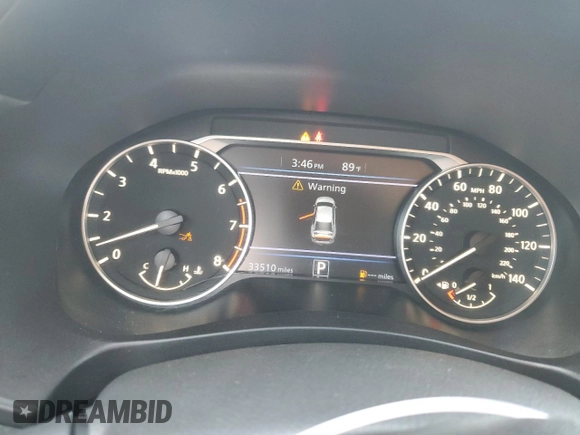 2024 Nissan Altima SR with VIN 1N4BL4CVXRN321211, listed as a Copart auction lot 56959535 with 33,510 mi miles and Salvage title. Bid and sale history available at DreamBid. Image 9.