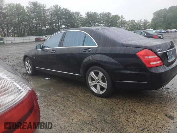 2012 Mercedes-Benz S 550 with VIN WDDNG9EB6CA446562, listed as a Copart auction lot 57227275 with 124,347 mi miles and Clean title. Bid and sale history available at DreamBid. Image 2.