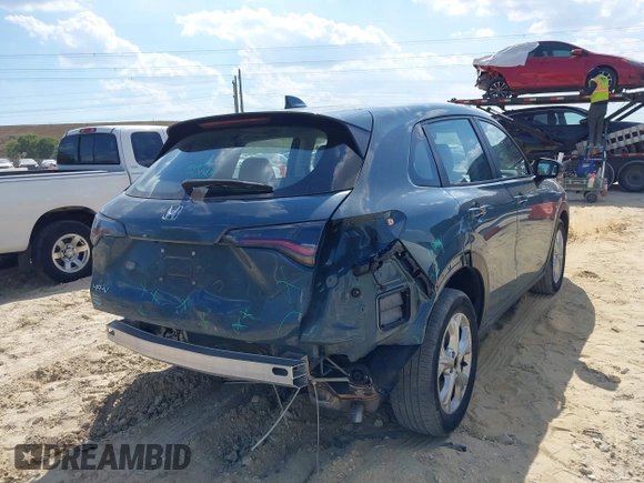 2024 Honda HR-V LX with VIN 3CZRZ1H30RM750097, listed as a IAAI auction lot 41864237 with 26,380 mi miles and . Bid and sale history available at DreamBid. Image 4.