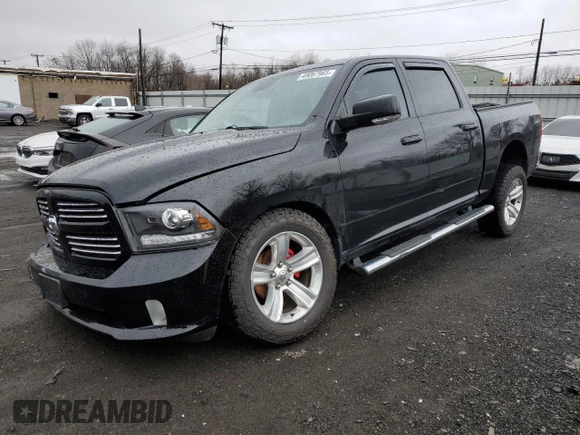 2013 Ram 1500 Sport with VIN 1C6RR7MTXDS722717, listed as a Copart auction lot 49067965 with 150,348 mi miles and Salvage title. Bid and sale history available at DreamBid. Image 1.