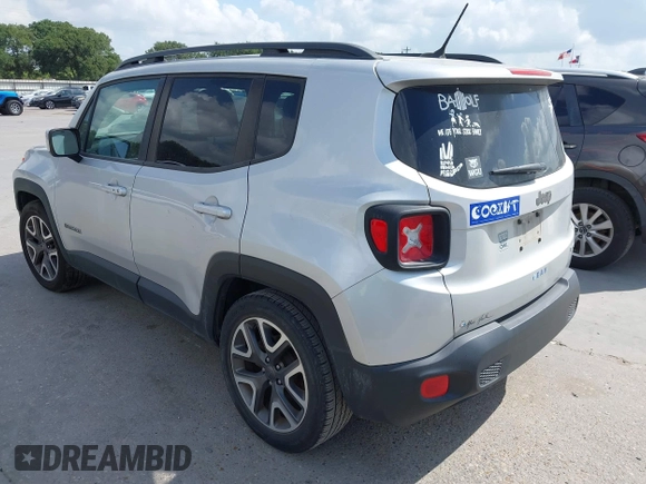 2017 Jeep Renegade Latitude with VIN ZACCJABB6HPG33008, listed as a IAAI auction lot 42541485 with 84,469 mi miles and . Bid and sale history available at DreamBid. Image 3.