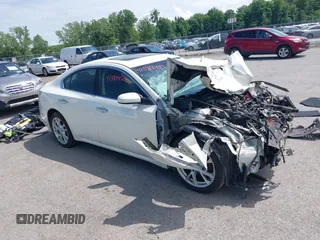 2013 Nissan Maxima S with VIN 1N4AA5AP1DC830619, listed as a IAAI auction lot 42584450 with 122,547 mi miles and . Bid and sale history available at DreamBid. Image 1.