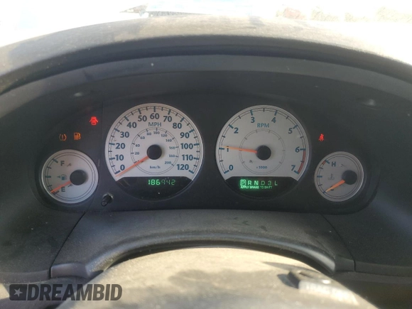 2007 Chrysler Town & Country LWB Touring with VIN 2A4GP54L47R184638, listed as a Copart auction lot 77556964 with 186,942 mi miles and Salvage Title. Bid and sale history available at carsss.com. Image 9.