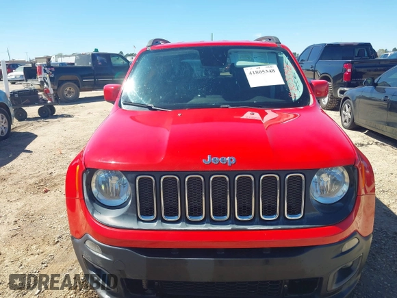 2016 Jeep Renegade Latitude with VIN ZACCJABT7GPD60460, listed as a IAAI auction lot 41805348 with 129,646 mi miles and . Bid and sale history available at carsss.com. Image 12.