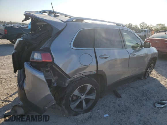 2019 Jeep Cherokee Limited with VIN 1C4PJLDN3KD175289, listed as a Copart auction lot 80485154 with 75,956 mi miles and Salvage Title. Bid and sale history available at DreamBid. Image 3.