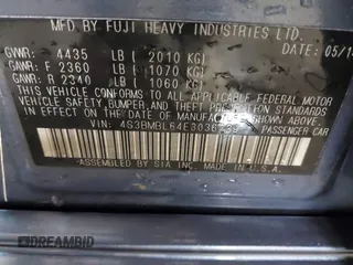 2014 Subaru Legacy Limited z VIN 4S3BMBL64E3036739, wystawiony jako IAAI lot #41409131 z przebiegiem 106 043 mil mil oraz . Historia ofert i sprzedaży dostępna na DreamBid. Obrazek 9.
