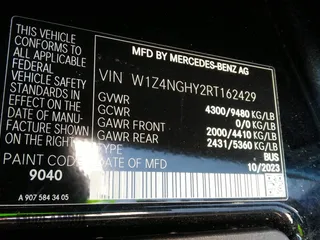 2024 Mercedes-Benz Sprinter Passenger with VIN W1Z4NGHY2RT162429, listed as a IAAI auction lot 41994321 with 6,092 mi miles. Bid and sale history available at carsss.com. Image 9.