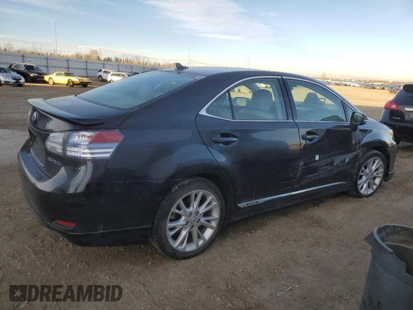 2010 Lexus HS 250h with VIN JTHBB1BA0A2018629, listed as a Copart auction lot 80488914 with 127,910 mi miles and Salvage Title. Bid and sale history available at DreamBid. Image 3.
