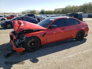 2022 BMW M3 Competition z VIN WBS33AY07NFN05898, wystawiony jako Copart lot #77984674 z przebiegiem 24 477 mil mil oraz Szkoda całkowita • Salvage title. Historia ofert i sprzedaży dostępna na DreamBid. Obrazek 1.