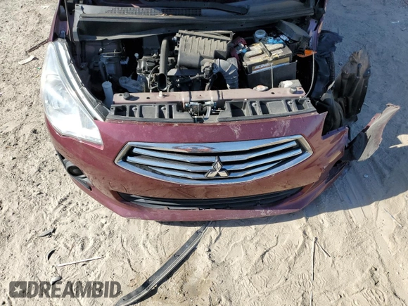 2018 Mitsubishi Mirage ES z VIN ML32F3FJ1JHF09662, wystawiony jako Copart lot #58352485 z przebiegiem 83 880 mil mil oraz Szkoda całkowita • Salvage title. Historia ofert i sprzedaży dostępna na DreamBid. Obrazek 11.