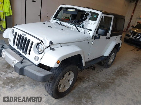 2015 Jeep Wrangler Sahara with VIN 1C4AJWBG7FL648621, listed as a IAAI auction lot 42439781 with 107,148 mi miles and . Bid and sale history available at DreamBid. Image 2.