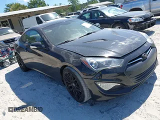 2015 Hyundai Genesis Coupe 3.8L Base with VIN KMHHU6KJ6FU124349, listed as a IAAI auction lot 42324449 with 119,585 mi miles and . Bid and sale history available at DreamBid. Image 1.