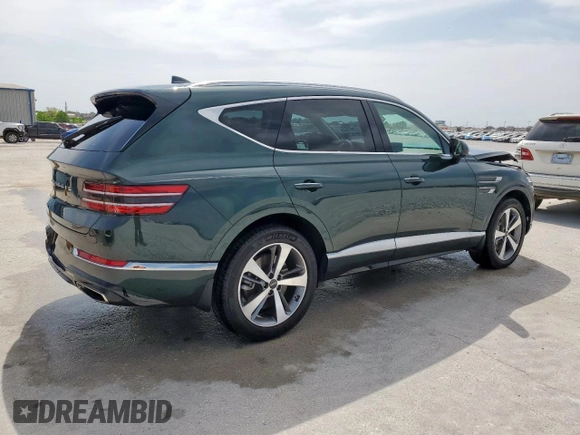 2022 Genesis GV80 with VIN KMUHB4SB8NU093544, listed as a Copart auction lot 52967045 with 14,602 mi miles and Salvage Title. Bid and sale history available at DreamBid. Image 3.