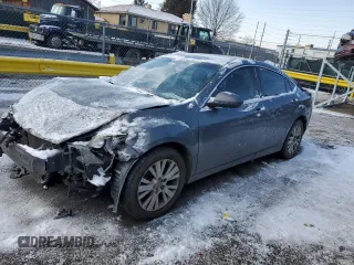 2009 Mazda 6 i Grand Touring with VIN 1YVHP82A895M04337, listed as a Copart auction lot 46081125 with 197,109 mi miles and Salvage Title. Bid and sale history available at carsss.com. Image 1.