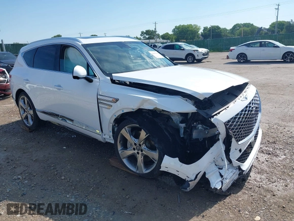 2022 Genesis GV80 with VIN KMUHBDSB2NU079042, listed as a IAAI auction lot 42695020 with 18,719 mi miles and . Bid and sale history available at DreamBid. Image 1.