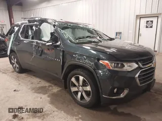 2018 Chevrolet Traverse LT z VIN 1GNERHKW5JJ140639, wystawiony jako IAAI lot #42339304 z przebiegiem 102 262 mil mil oraz . Historia ofert i sprzedaży dostępna na DreamBid. Obrazek 1.