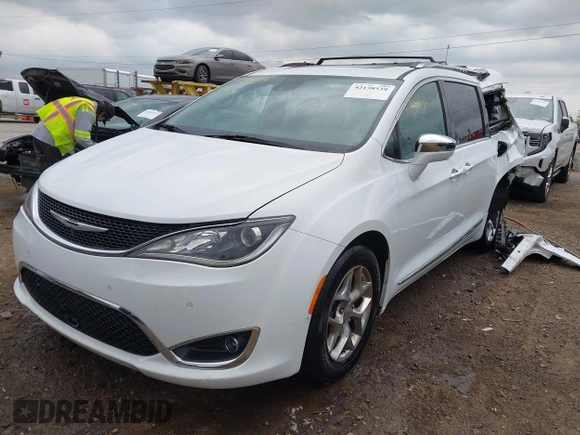 2017 Chrysler Pacifica Limited with VIN 2C4RC1GG0HR598664, listed as a IAAI auction lot 42138539 with 95,934 mi miles and . Bid and sale history available at DreamBid. Image 18.