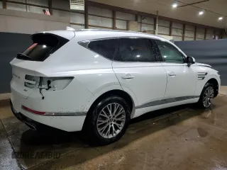 2024 Genesis GV80 with VIN KMUHBDSB5RU170442, listed as a Copart auction lot 58028895 with 25,823 mi miles and Salvage title. Bid and sale history available at DreamBid. Image 3.