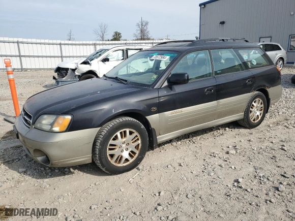 2001 Subaru Legacy Wagon Outback H6 L.L. Bean Edition with VIN 4S3BH806617648505, listed as a Copart auction lot 75572984 with 108,004 mi miles and Clean Title. Bid and sale history available at carsss.com. Image 1.