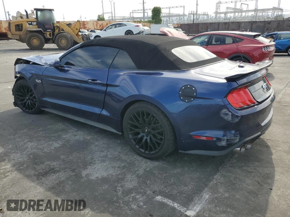 2018 Ford Mustang GT Premium with VIN 1FATP8FF0J5166385, listed as a Copart auction lot 53189035 with 93,417 mi miles and Salvage title. Bid and sale history available at DreamBid. Image 2.