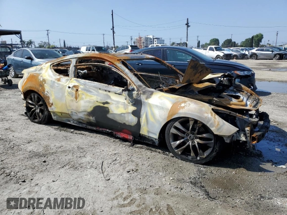 2016 Hyundai Genesis Coupe Ultimate with VIN KMHHU6KJ5GU132816, listed as a Copart auction lot 49456715 with Not provided miles and Non repairable. Bid and sale history available at DreamBid. Image 4.