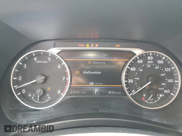 2021 Nissan Sentra SV с VIN 3N1AB8CV2MY250164, выставлен на аукционе Copart как лот 63785035 с пробегом 97 614 миль миль и На запчасти • Non repairable. История ставок и продаж доступна на DreamBid. Изображение 9.